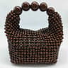 Handmade Wooden Bead Bucket Bag For Women Casual Beach Shoulder Tote 2