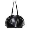 Women PU Leather Shoulder Bag With Bow Accent And Large Capacity 2
