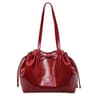 Women PU Leather Shoulder Bag With Bow Accent And Large Capacity 0
