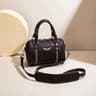 Large Leather Diaper Bag Tote With Crossbody And Shoulder Straps 2