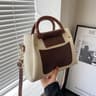 Retro Patchwork Small Square Crossbody Shoulder Bag 2