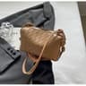 Womens Woven Shoulder Handbag With Single Strap And Crossbody Style 3