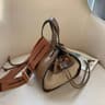 Vintage Women Leather Crossbody Mini Bucket Bag With Adjustable Strap 4