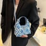 Women Printed Boston Crossbody Handbag With PillowStyle Design 0