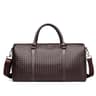 Men Large Plaid Woven Duffel Bag For Weekend Travel And Gym Use 0