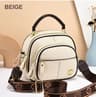 Classic PU Leather Crossbody Bag With Adjustable Wide Shoulder Strap 1