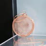 Womens Spherical Mesh Handbag With Metal Alloy Top Handle For Parties And Weddings 2