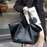 Women Genuine Leather Large Capacity Shoulder Tote Bag 0