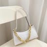 Women Crocodile Pattern Shoulder Bag With Chain Strap And PU Leather Finish 5