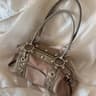 Vintage Patchwork Shoulder Bag For Women With Riveted Y2K Design 1