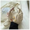 Women Small PU Leather Shoulder Bag With Lychee Texture And Pillow Style 3