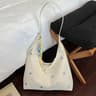 Star Embroidered Hobo Shoulder Bag For Women With Star Pendant 1