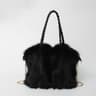 Plush Crossbody Bag For Women With Lace Details 0