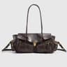 Vintage Genuine Leather Shoulder Handbag For Women With Multiple Pockets 1