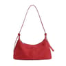Womens Suede Shoulder Bag With Adjustable Removable Straps 0