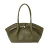 Womens Large Capacity Woven Shoulder Tote Bag With Vintage Design 0