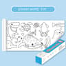 Children Montessori Toys DIY Self Adhesive Drawing Roll Kids Learning Paint Coloring Scroll For Ear 13
