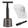 Womens Reusable Double Edge Safety Razor Set With 10 Blades 8