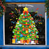 137 Pieces Snowflake  Window Flower Electrostatic PVC Stickers Reusable Winter Decor Set 11