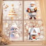 137 Pieces Snowflake  Window Flower Electrostatic PVC Stickers Reusable Winter Decor Set 7