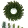 Realistic Evergreen Pine Wreath Durable Plastic Christmas Decoration With Pine Needles And Branch A 2