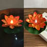 LED Lotus Floating Night Lamp Water Sensor Flower Light For Garden Ponds Tanks  Festive Party Decor 3