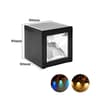 LED Solar Light Outdoor Garden Square Wall Lamp  Sunlight Sensor IP65 Waterproof YardBalconyFence D 2