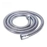 Flexible Stainless Steel Shower Hose  15 M  2 M Black  Silver Bathroom Extension Pipe 1