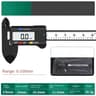 Plastic 150 Mm Vernier Caliper  Compact Measuring Tool For DIY Workshop  School Use 2