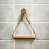 Wooden WallMounted Toilet Paper Holder Bathroom Tissue  Towel Rack Accessory 3