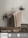 No Need To Drill Walls For Installation Bathroom Towel BarHookTowel RackKitchen Rag Rack Bathroom A 4