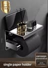 Stainless Steel WallMounted Paper Towel  Bathroom Roll Holder 3