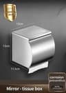 Stainless Steel WallMounted Paper Towel  Bathroom Roll Holder 5