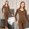 Womens Thermal Shaping Underwear Set Long Johns Base Layer For Winter Warmth 1