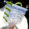 Transparent Building Blocks Storage Box  Stackable MoistureProof Grid Drawer Organizer For Toys Cra 2