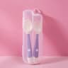 Baby Silicone Spoon  Fork Set  Soft Bendable Toddler Training Feeding Utensils 15