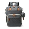 USB Mummy Diaper Bag Backpack  Large Capacity Waterproof Baby Care Maternity Nappy Bag With Wet Poc 7