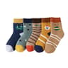 5Pair Kids Cotton Socks Set  Soft Breathable Striped Toddler Socks For Boys  Girls 18Y 8