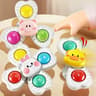 Baby Bath Spinner Toys 3 Pcs  Set  Suction Cup Rattle Toys For Toddlers  Children 12