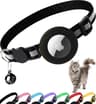 AirTag Cat Collar With Holder  Cute Reflective Breakaway Kitten Collar With Bell 7