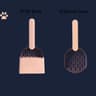 SelfCleaning Cat Litter Scoop With Base  Durable Plastic Litter Shovel For Easy Kitten Toilet Clean 8