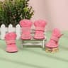 Soft Plush Pet Snow Boots  Warm Washable Winter Shoes For Small Dogs  Cats 7