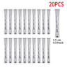 20 Pcs Perm Curling Rod Set  5 Sizes Plastic Cold Wave Rods For Heatless Curls  SalonStyle Waves 8