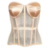 Strapless Corset Bustier For Women  Breathable Mesh Boned Bodice With Bra LaceUp Tummy Control Wais 10