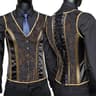 Mens Vintage Corset Waistcoat  LaceUp Boned Abdomen Shaping Vest Tummy Control Waist Girdle For For 9