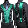 Mens Vintage Corset Waistcoat  LaceUp Boned Abdomen Shaping Vest Tummy Control Waist Girdle For For 13