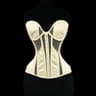 Women Tight Overbust Corset Bustier  Transparent Mesh Steel Boned LaceUp Shaping Top For Waist Slim 8