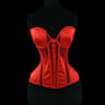 Women Tight Overbust Corset Bustier  Transparent Mesh Steel Boned LaceUp Shaping Top For Waist Slim 12