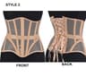 Women Steel Boned Underbust Mesh Corset  LaceUp Waist Trainer Bustier For Shaping  Stage Costume 10