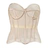Womens Mesh Boned Corset Bustier  PushUp Shaping Transparent Bodice For Waist Slimming  Dress Outwe
